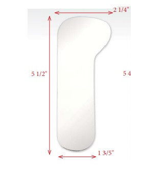Plasdent Wide Buccal Single-Sided Stainless Steel Photography Mirror (IPM-4FA)