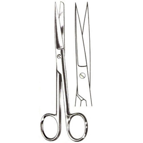 Straight Operating Scissors with Sharp/Sharp Points - 12.7cm