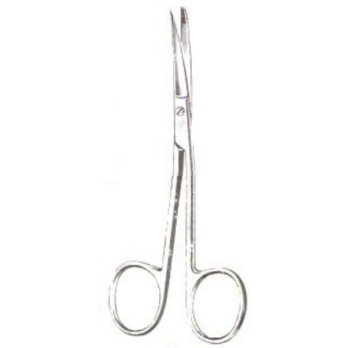 Curved Plastic Surgery Scissors with Sharp/Blunt Points - 12.1cm
