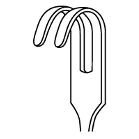 Miltex MeisterHand Volkman 2-Prong Blunt Retractor with Ring Handle - 21.6cm