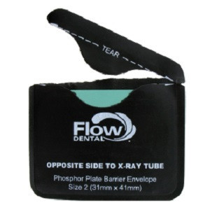 Flow Dental Size 2 Safe 'n' Sure Econo™ Barrier Envelopes for PSP Plates - 300/Box