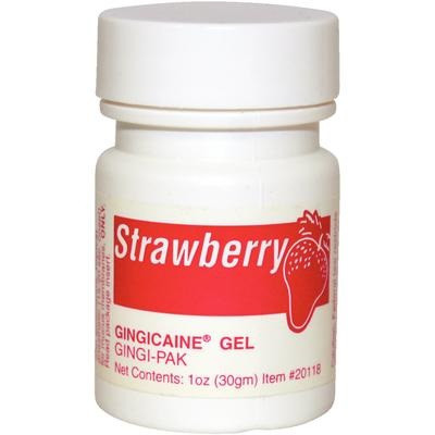 Pac-Dent Gingicaine® Strawberry in 1 oz. Bottle - 6/Pack