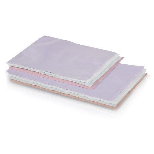 SafeBasics™ 10" x 10" Dusty Rose Tissue Poly Head Rest Cover - 500/Case
