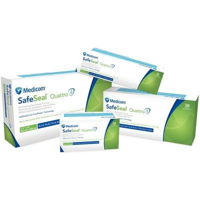 2-3/4" x 9" SafeSeal® Quattro Sterilization Pouches - 200/Box (88000-4)