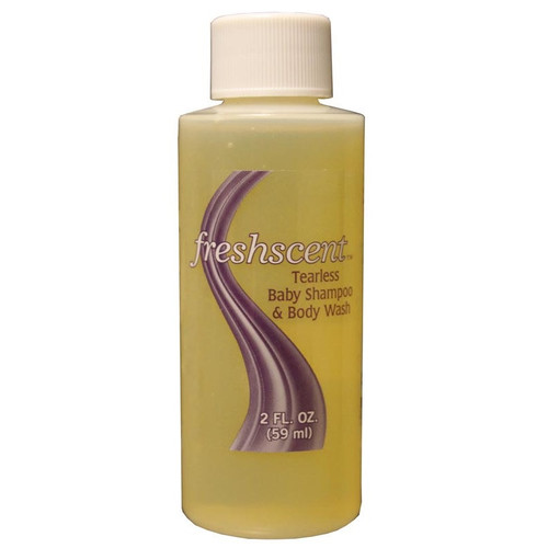 Freshscent Tearless Baby Shampoo & Body Wash in 2 oz. Bottle - 96/Case