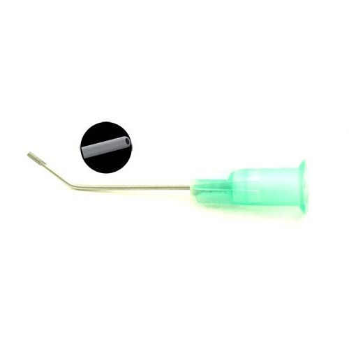21G Angled 7mm Posterior Capsule Polisher with Open Tip - 10/Box