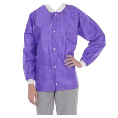 ValuMax Medium Deep Purple Hip Length Extra-Safe™Jacket - 10/Pack