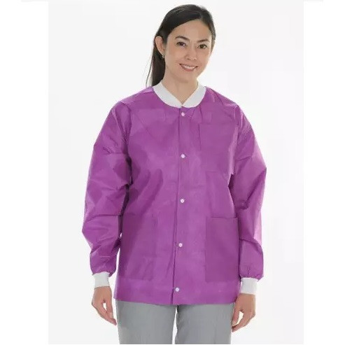 ValuMax Small Eggplant Hip Length Extra-Safe™Jacket - 10/Pack