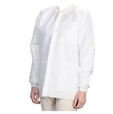 ValuMax X-Small White Hip Length Extra-Safe™Jacket - 10/Pack