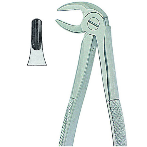 Kohler #13 English Pattern Extraction Forceps with Profile Handle & Non-Slip Beaks (2082)