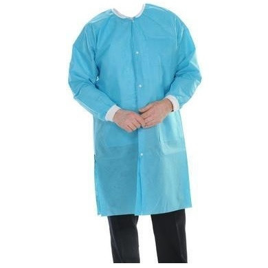 Valumax Small Aqua Extra-Safe Lab Coat - 10/Pack