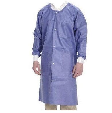 Valumax Large Blueberry Extra-Safe Lab Coat - 10/Pack