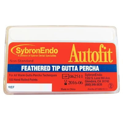 Medium-Fine Autofit Feathered Tip Gutta Percha - 100/Box (952-0011)