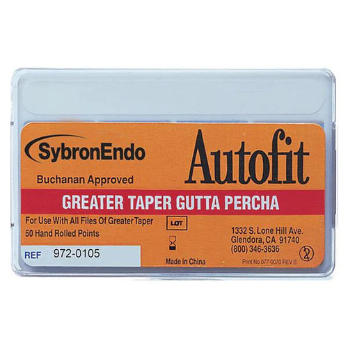 Kerr Endodontics 0.12L AutoFit Greater Taper Gutta Percha (972-0105)