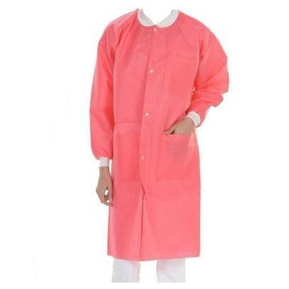 Valumax 2XL Coral Pink Extra-Safe Lab Coat - 10/Pack