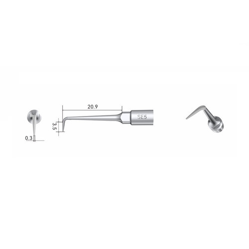 Woodpecker SE5 ACTEON® Compatible Piezo Surgical Tip for Endodontics (SE5)