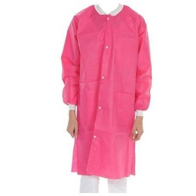 Valumax X-Large Hot Pink Extra-Safe Lab Coat - 10/Pack