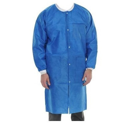 Valumax Medium Royal Blue Extra-Safe Lab Coat - 10/Pack