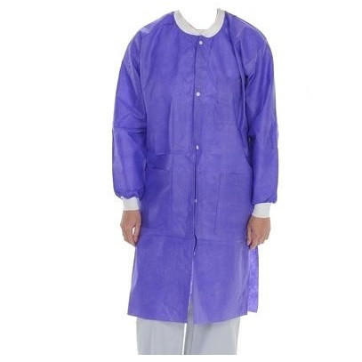 Valumax X-Large Violet Purple Extra-Safe Lab Coat - 10/Pack