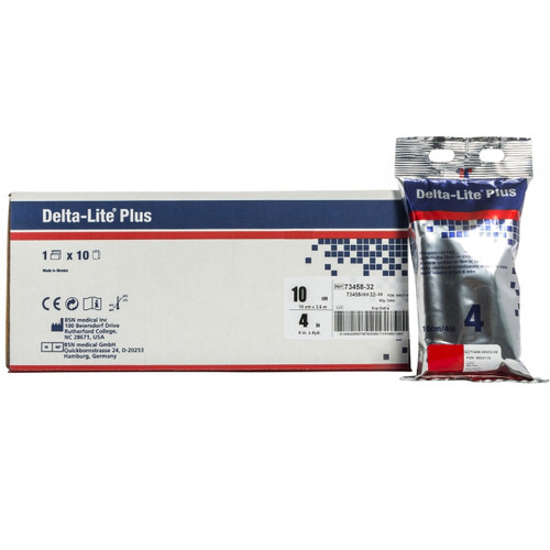 BSN Medical Delta-Lite® Plus Red 4" x 12' Cast Tape - 10 Rolls/Box
