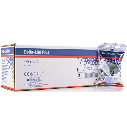 BSN Medical Delta-Lite® Plus Light Blue 2" x 12' Cast Tape - 10 Rolls/Box