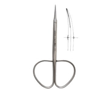 Medesy Curved Marilyn Ribbon-Style Scissors (3542)