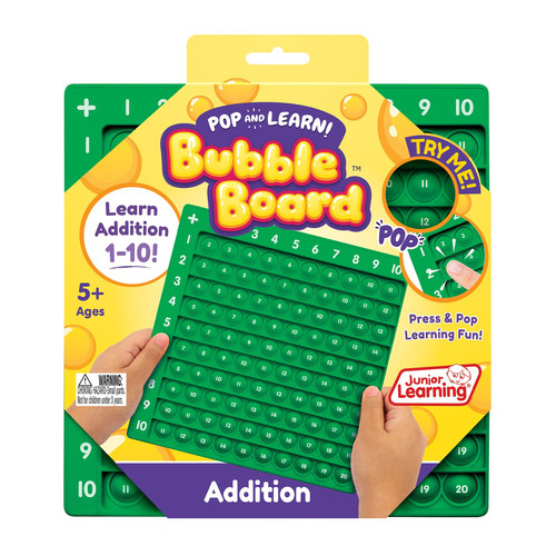 Addition Pop and Learn™ Bubble Board