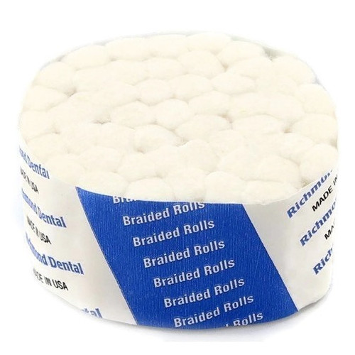 Richmond Dental Medium 1-1/2" x 3/8" Sterile Braided Roll - 2,000 Box