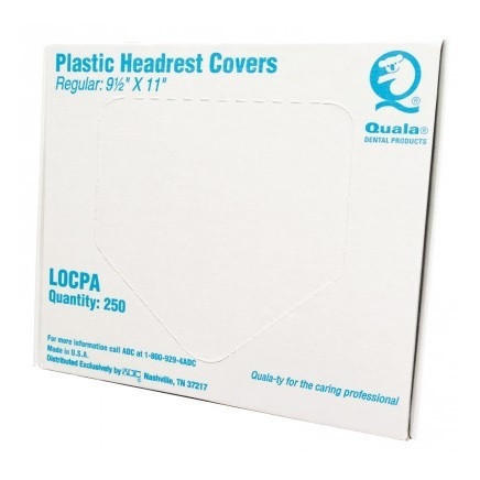 Quala 9½" x 11" Plastic Headrest Covers (L0CPA)