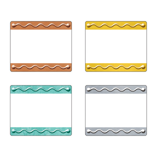 I ♥ Metal Embossed Terrific Labels™ Variety Pack, 36 Count