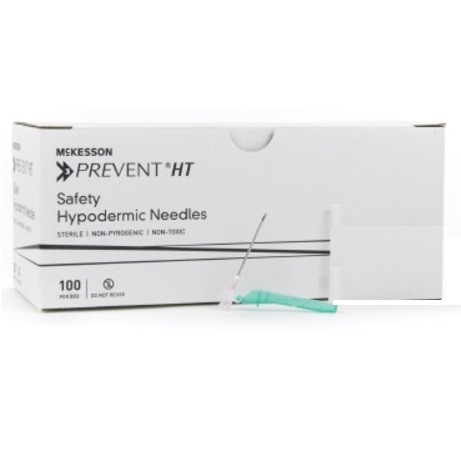 McKesson 18G x 1-1/2" HT Safety Hypodermic Needles (102-N18105S)