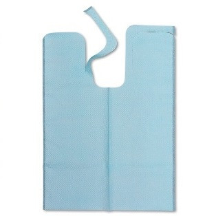 TIDI 18" x 25" Blue Chainless Bibs with Ties (917673)