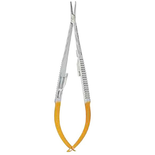 Kohler Castroviejo Straight TC Needle Holder with Flat Handles (4063)