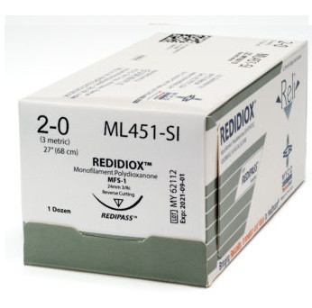 Myco Reli® Redidiox™ Violet Polydiaxone Suture with FS-1 Needle (ML452-SI)