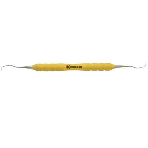 Kohler Gracey 1-2 Curette with Yellow Peak Handle