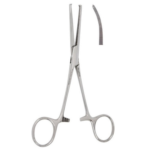 Miltex Vantage® Curved Kocher Hemostatic Forceps with 1 x 2 Teeth (V97-68)