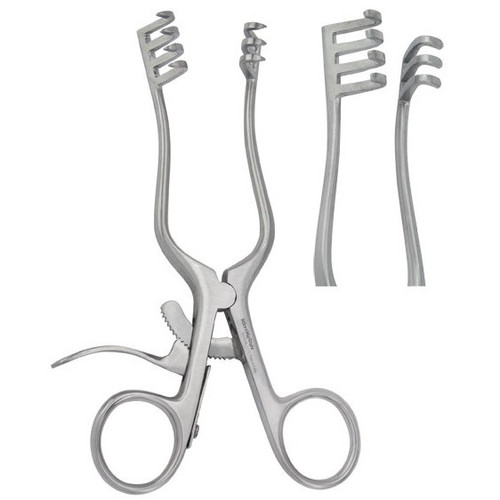 Miltex Vantage Weitlaner Retractor with 3 x 4 Dull Teeth (V911-616)