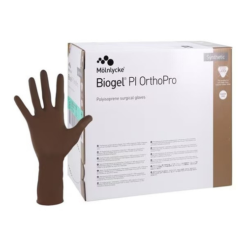 Molnlycke Size 8.5 Biogel PI OrthoPro Polyisoprene PF Surgical Glove (47685)