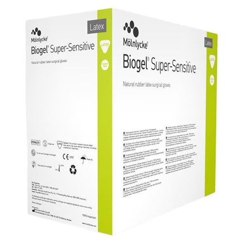 Molnlycke Size 6 Biogel Super-Sensitive Latex PF Glove (82560)