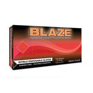 Ansell Medium Microflex Blaze Nitrile PF Exam Glove (N482)