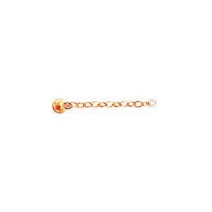 Gold 5mm Standard Button with Chain