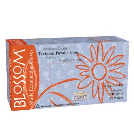 Mexpo X-Small Blossom Powder-Free Nitrile Exam Gloves with C.O.A.T.S.™