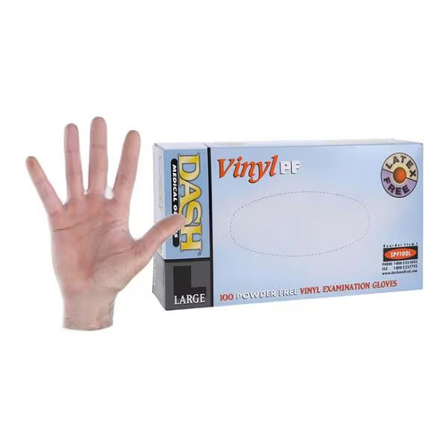 Large Vinyl PF Exam Glove - 100/Box (SPF100L)