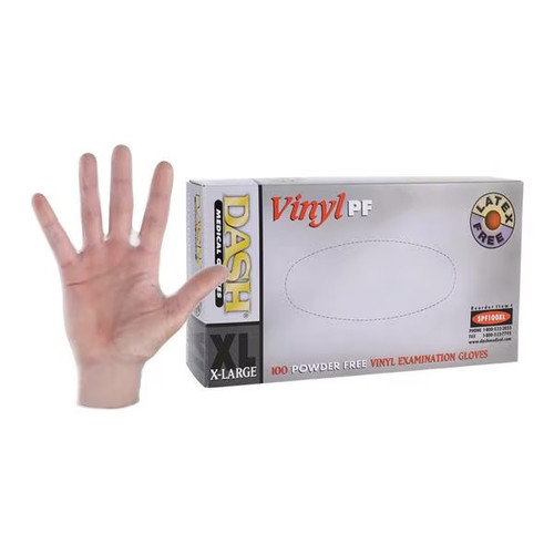 X-Large Vinyl PF Exam Glove - 100/Box (SPF100XL)