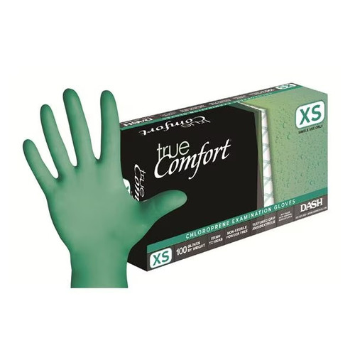 Dash X-Small True Comfort Chloroprene PF Exam Glove (TC100XS)