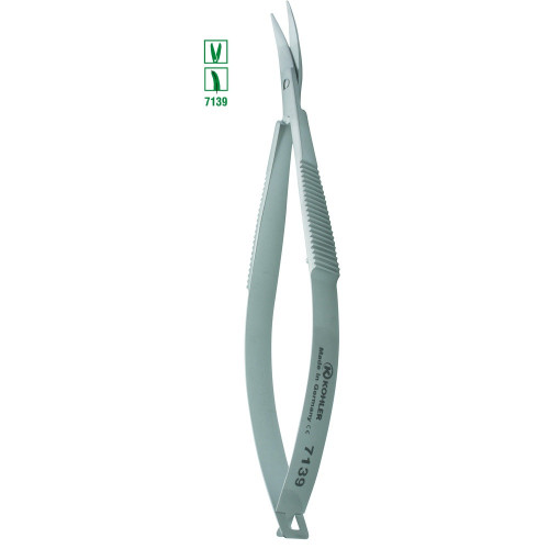 Kohler Curved Castroviejo Scissors with Blunt Tips (7139)