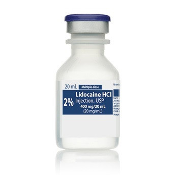Hospira 2% Lidocaine for Infiltration and Nerve Block  in 20mL MDV