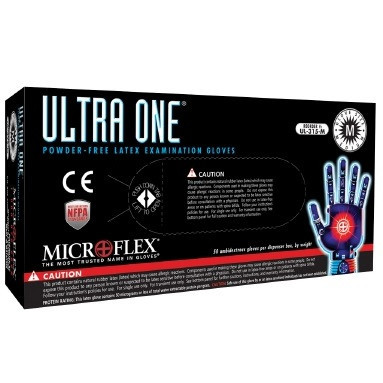 Small Microflex Ultra One Latex PF Exam Glove - 500/Case (UL-315-S)