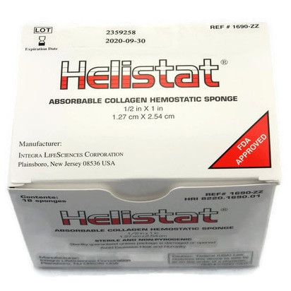 Integra Miltex Helistat® Absorbable Collagen Hemostatic Sponge (1690-ZZ)