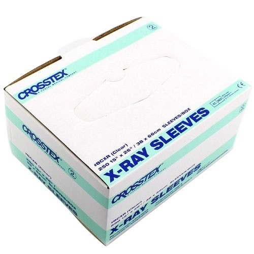 15" x 26" Clear X-Ray Sleeves - 1,000/Case